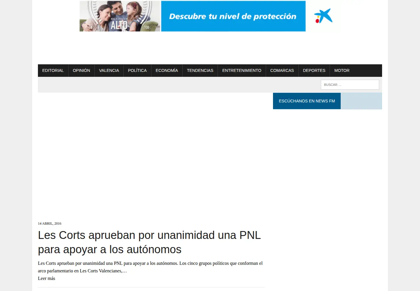 Screenshot of vlcnews.es