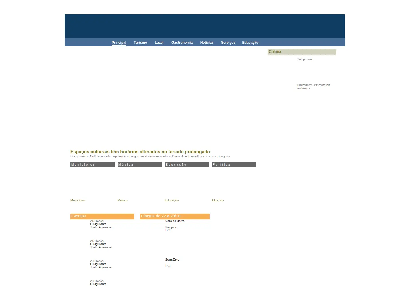 Screenshot of manausonline.com