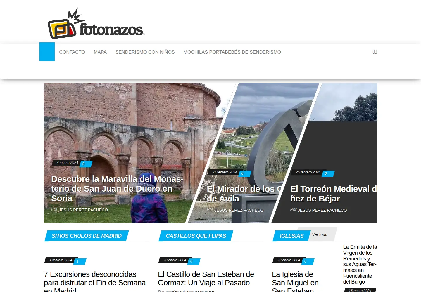 Captured homepage of fotonazos.es in the current scan