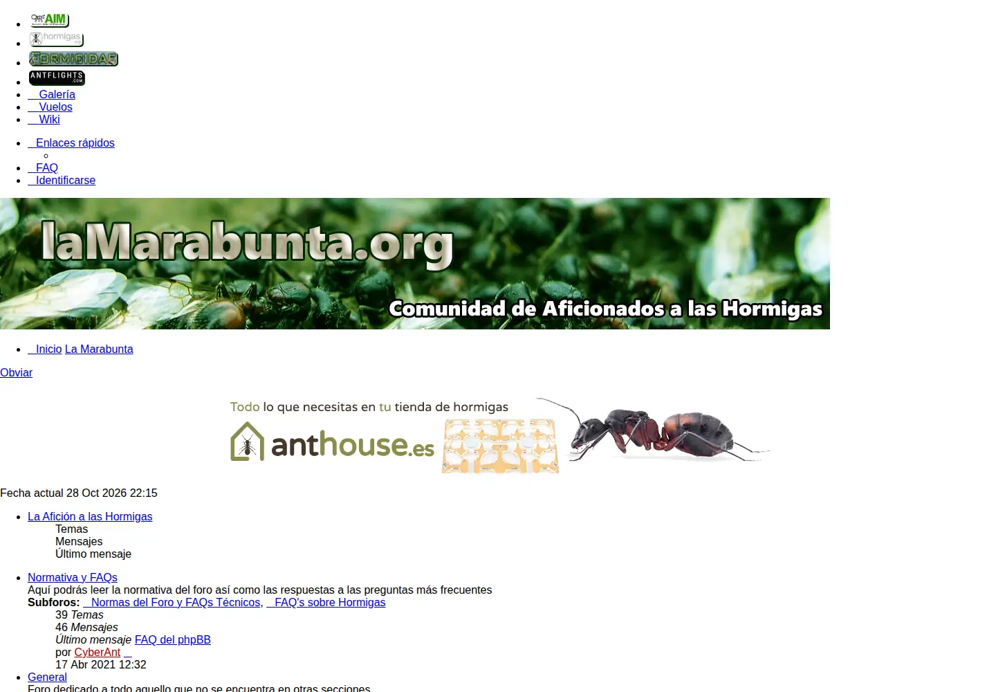 Captured homepage of lamarabunta.org in the current scan