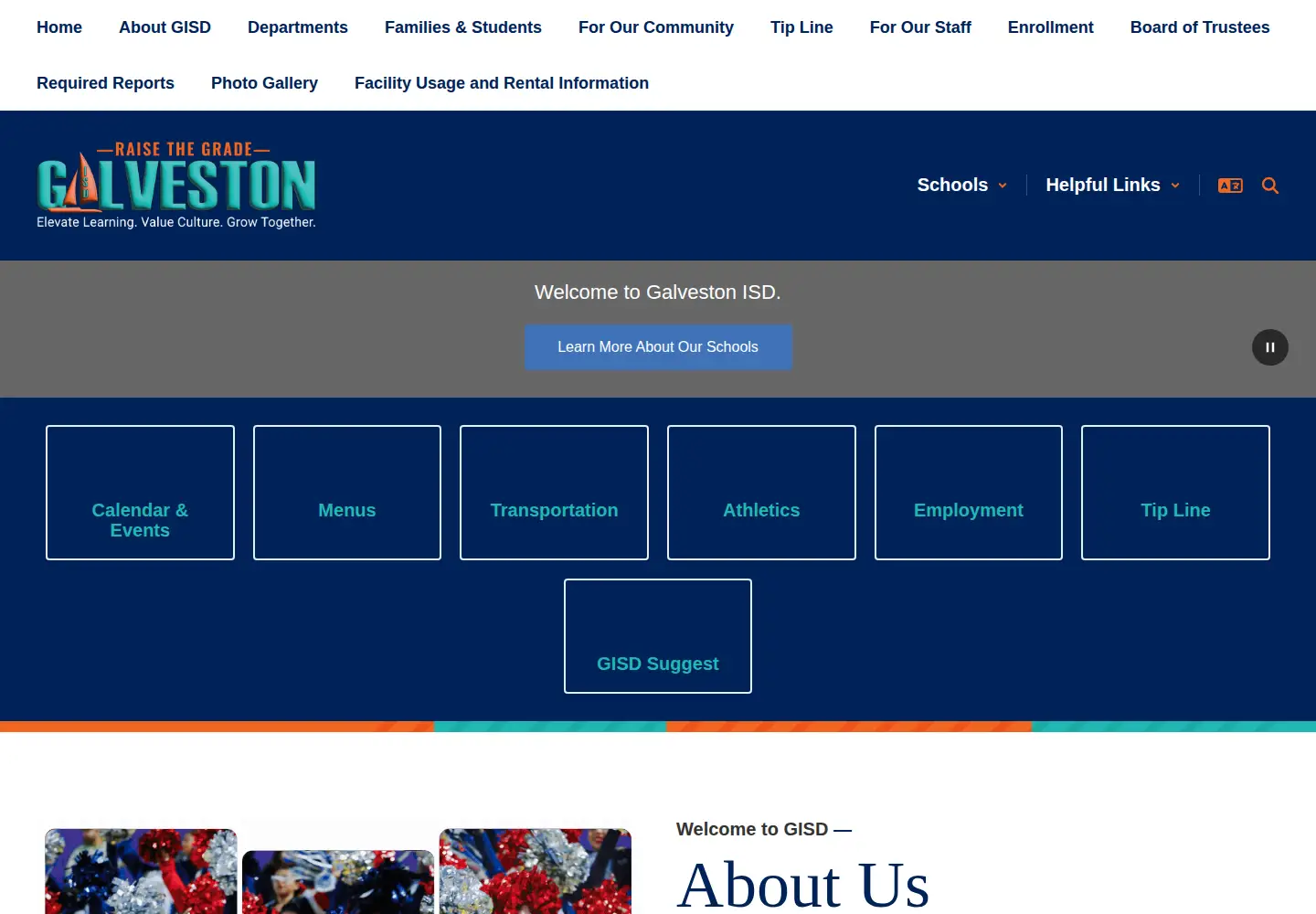 Screenshot of gisd.org