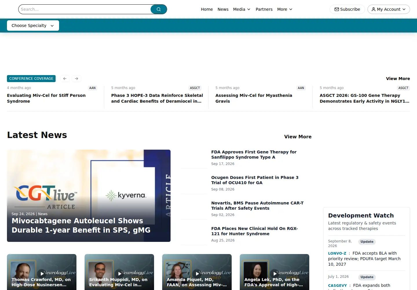 Screenshot of cgtlive.com