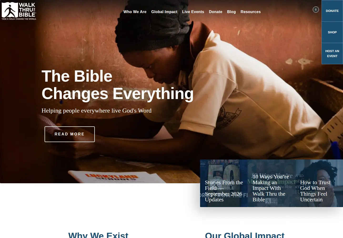 Screenshot of walkthru.org
