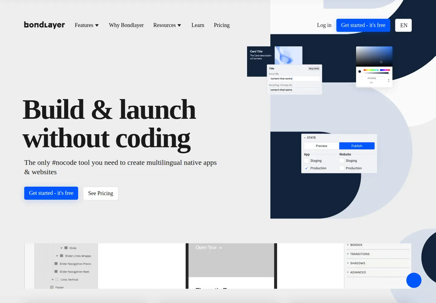 Screenshot of bondlayer.com