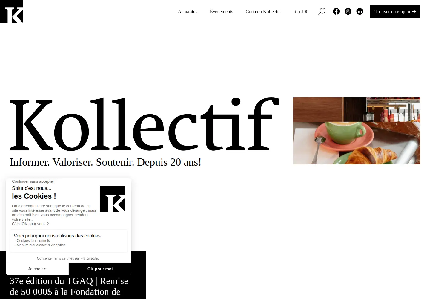 Screenshot of kollectif.net