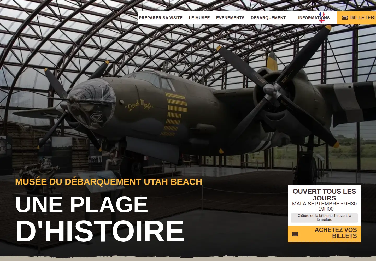 Screenshot of utah-beach.com