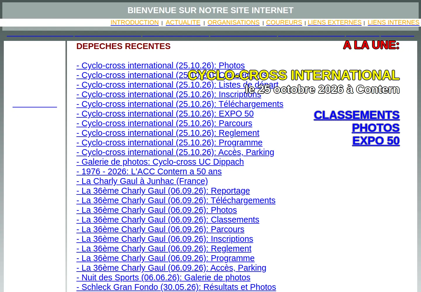 Captured homepage of acccontern.lu in the current scan