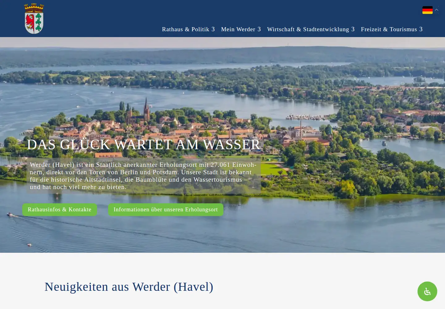 Screenshot of werder-havel.de