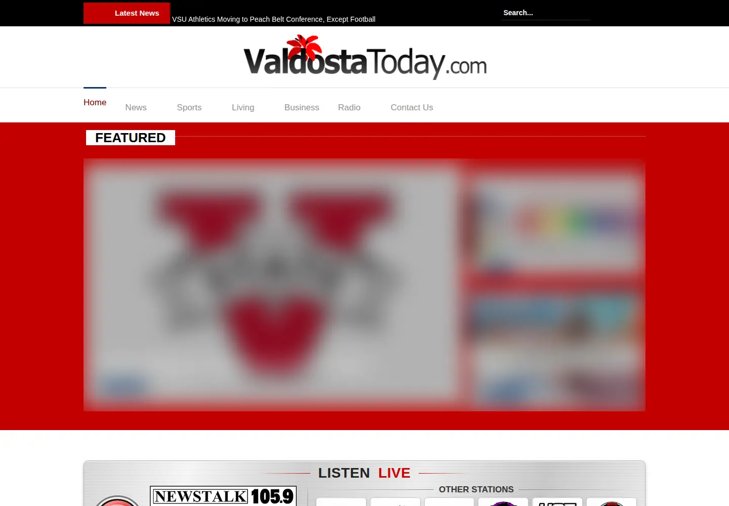 Screenshot of valdostatoday.com