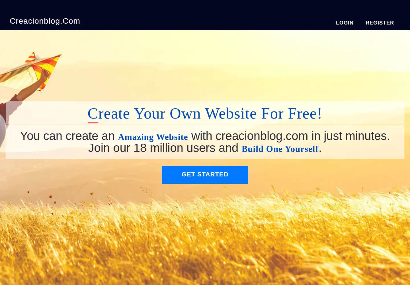 Screenshot of creacionblog.com