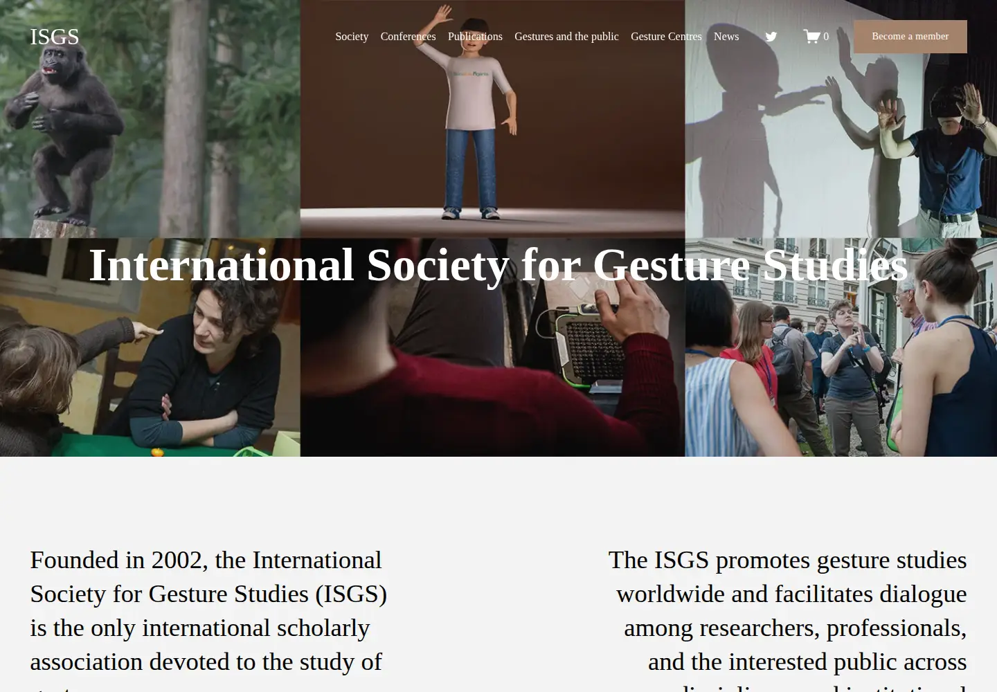 Screenshot of gesturestudies.com