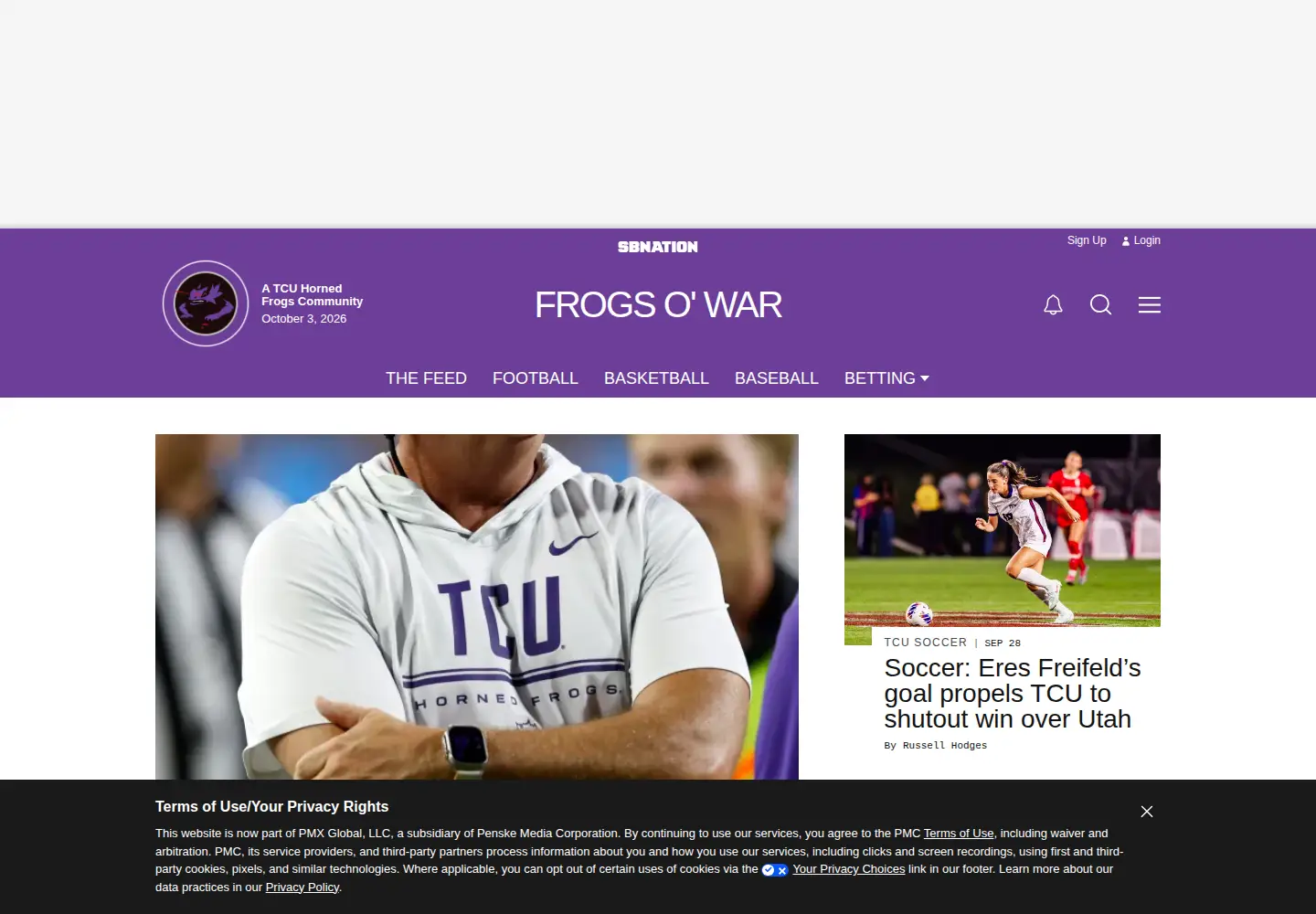 Screenshot of frogsowar.com