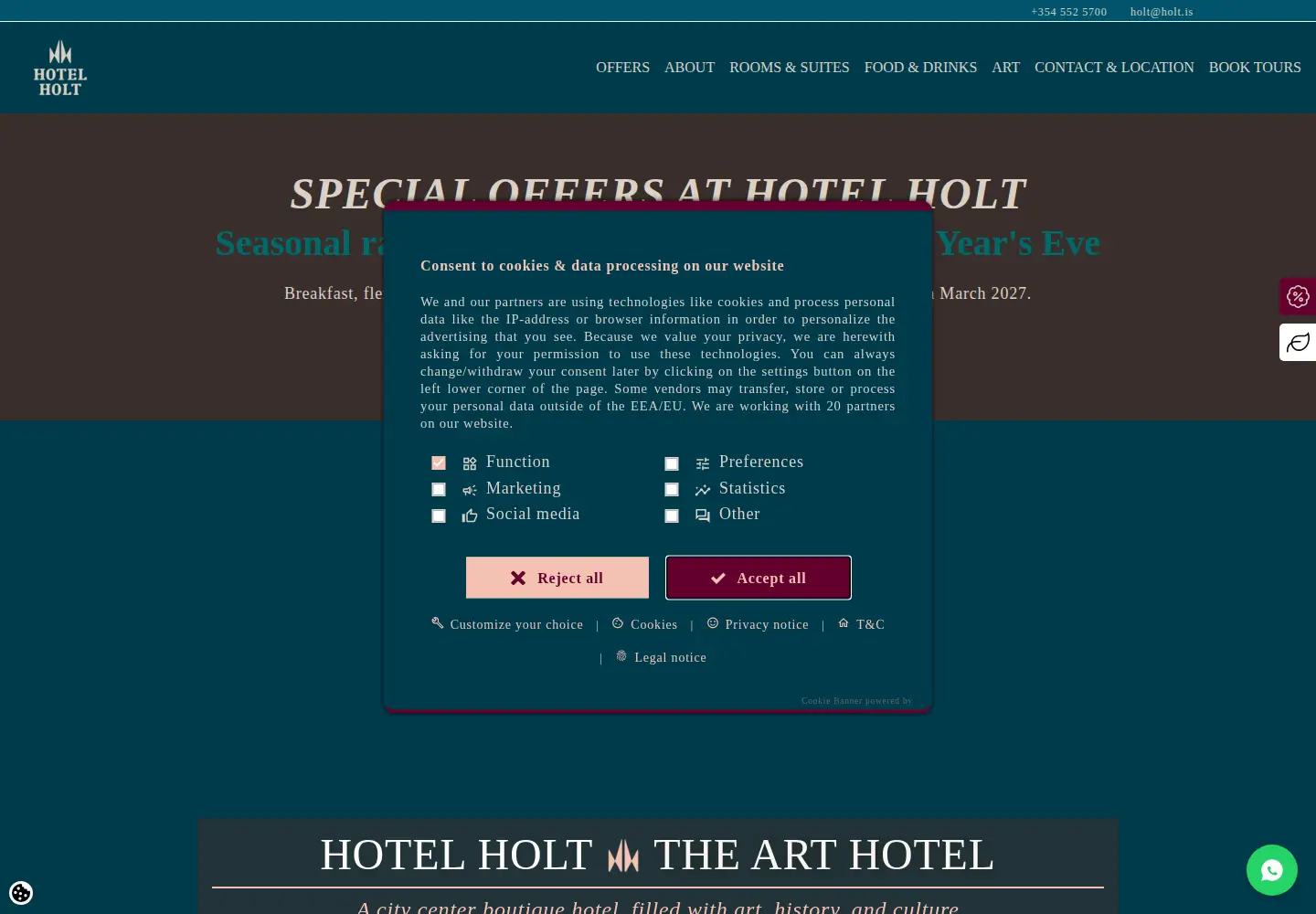 Screenshot of holt.is