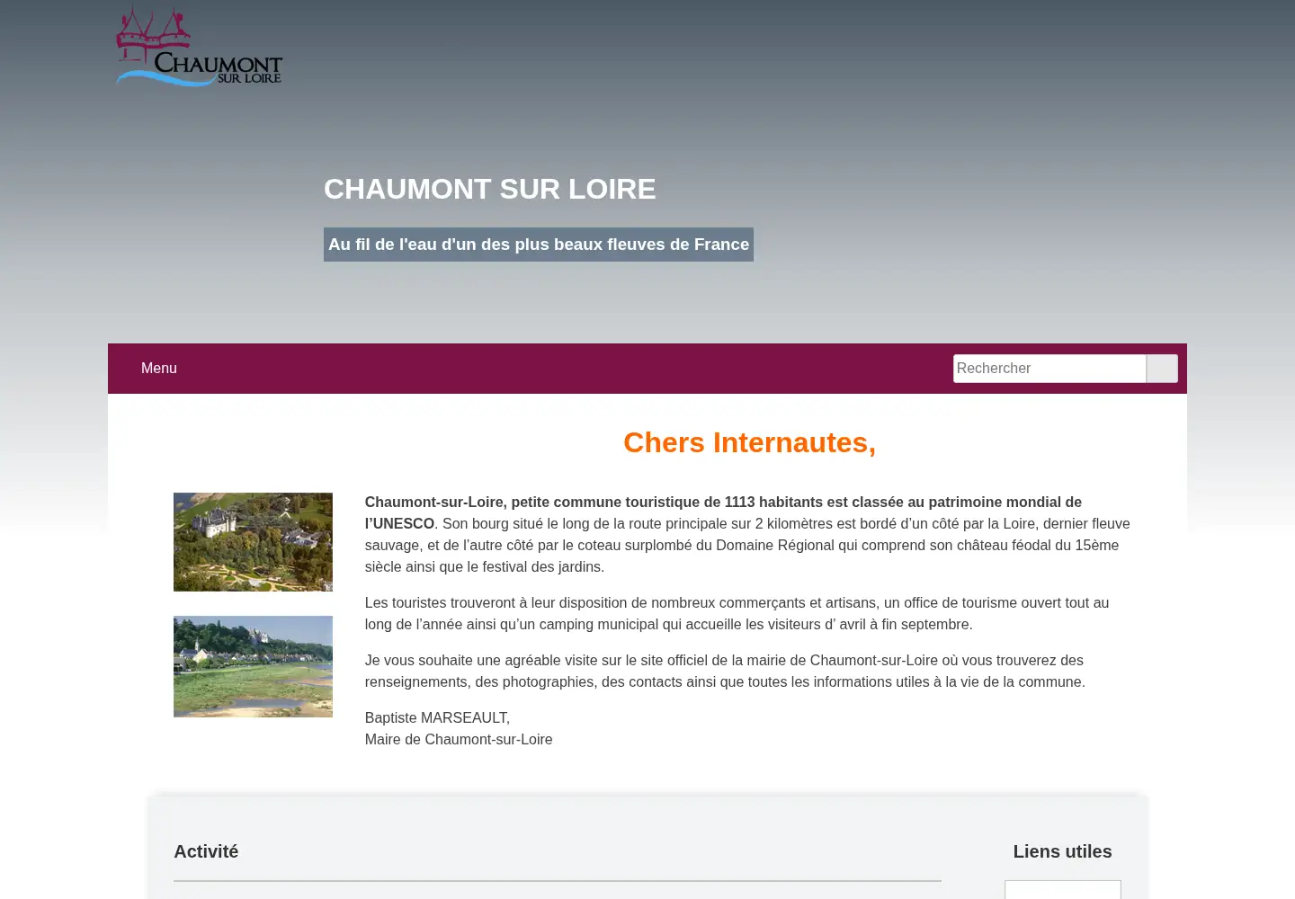 Screenshot of chaumontsurloire.fr