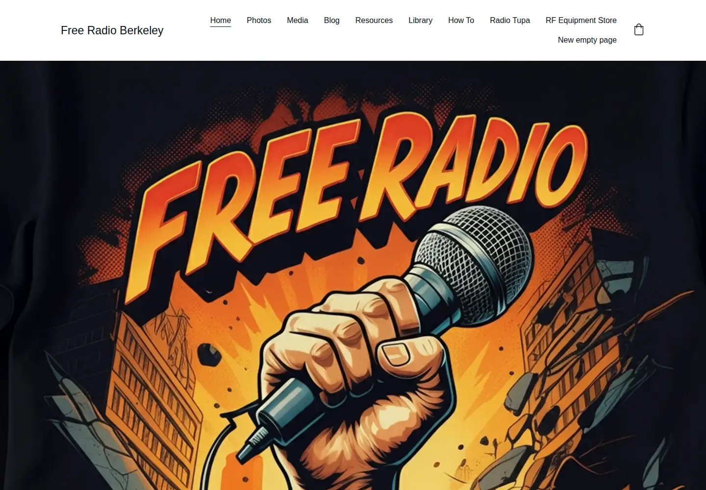 Screenshot of freeradio.org