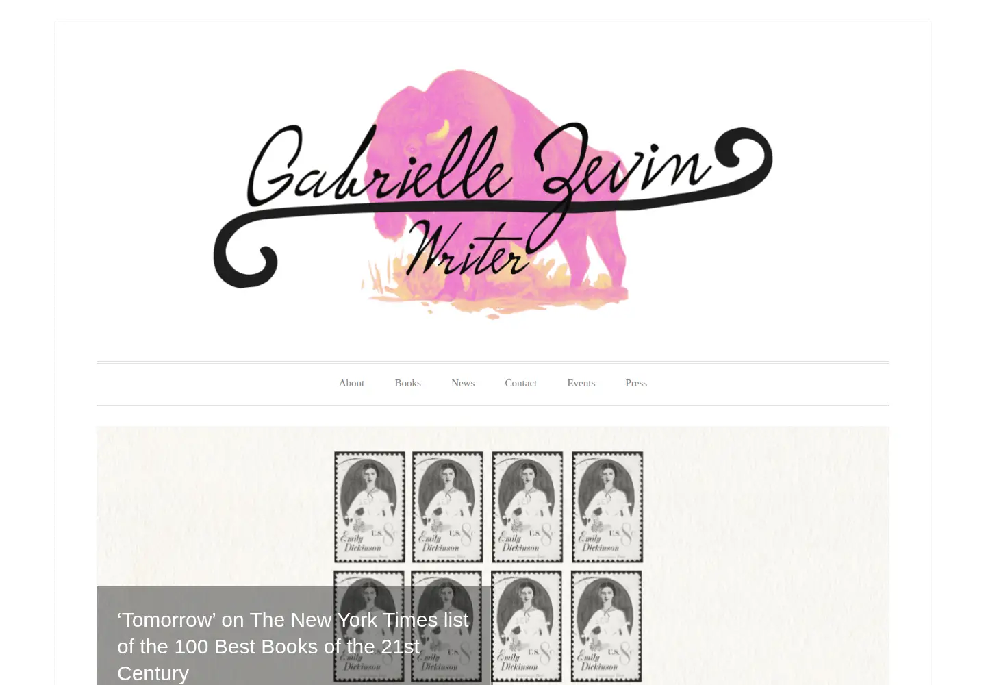 Screenshot of gabriellezevin.com