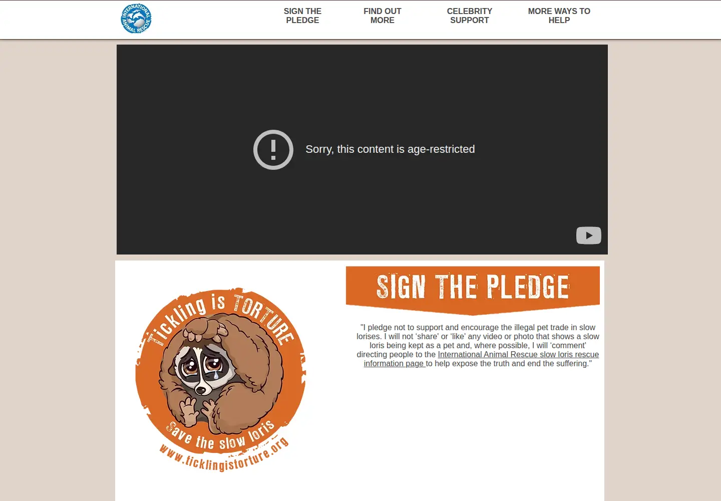 Screenshot of ticklingistorture.org