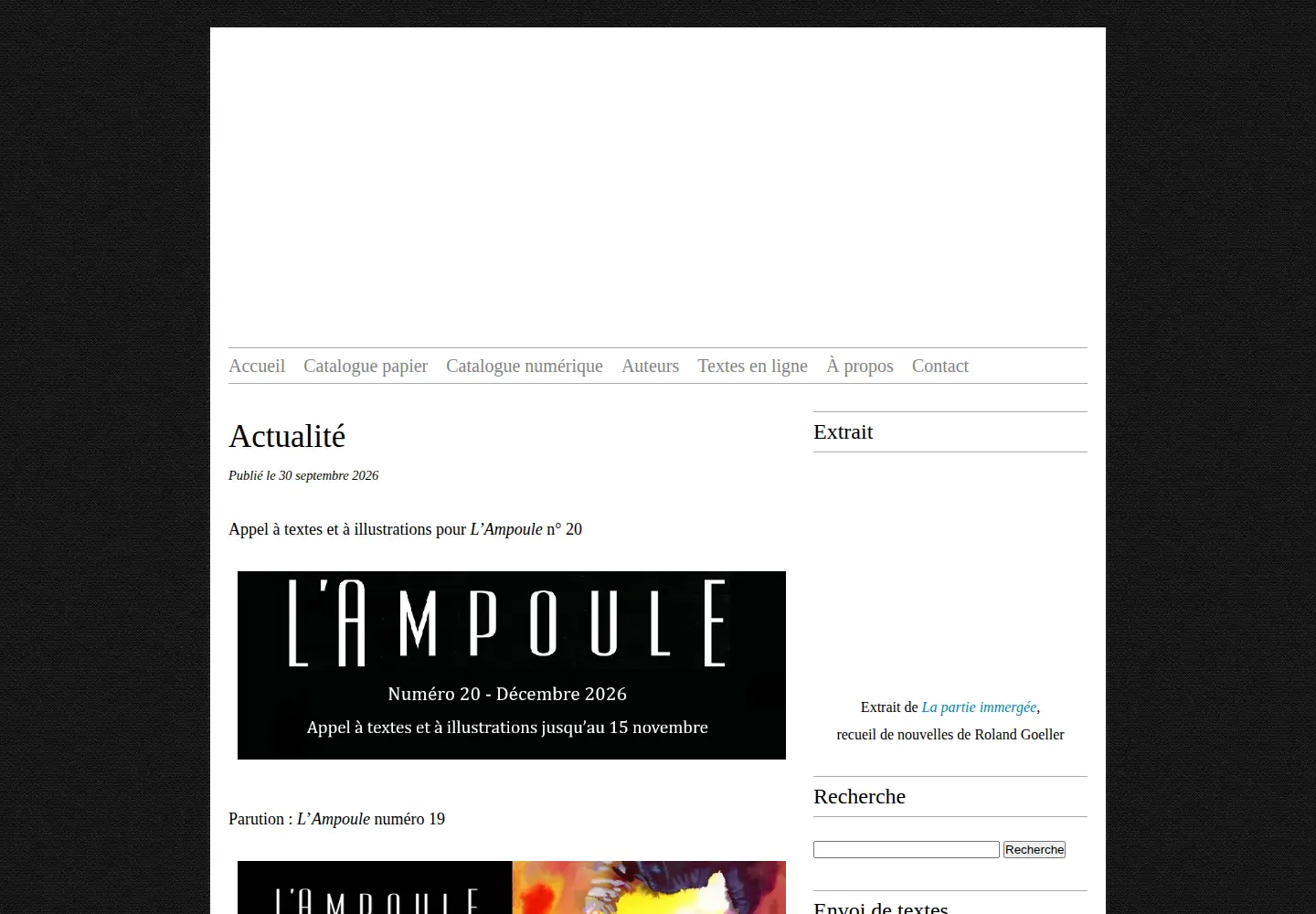 Screenshot of editionsdelabatjour.com
