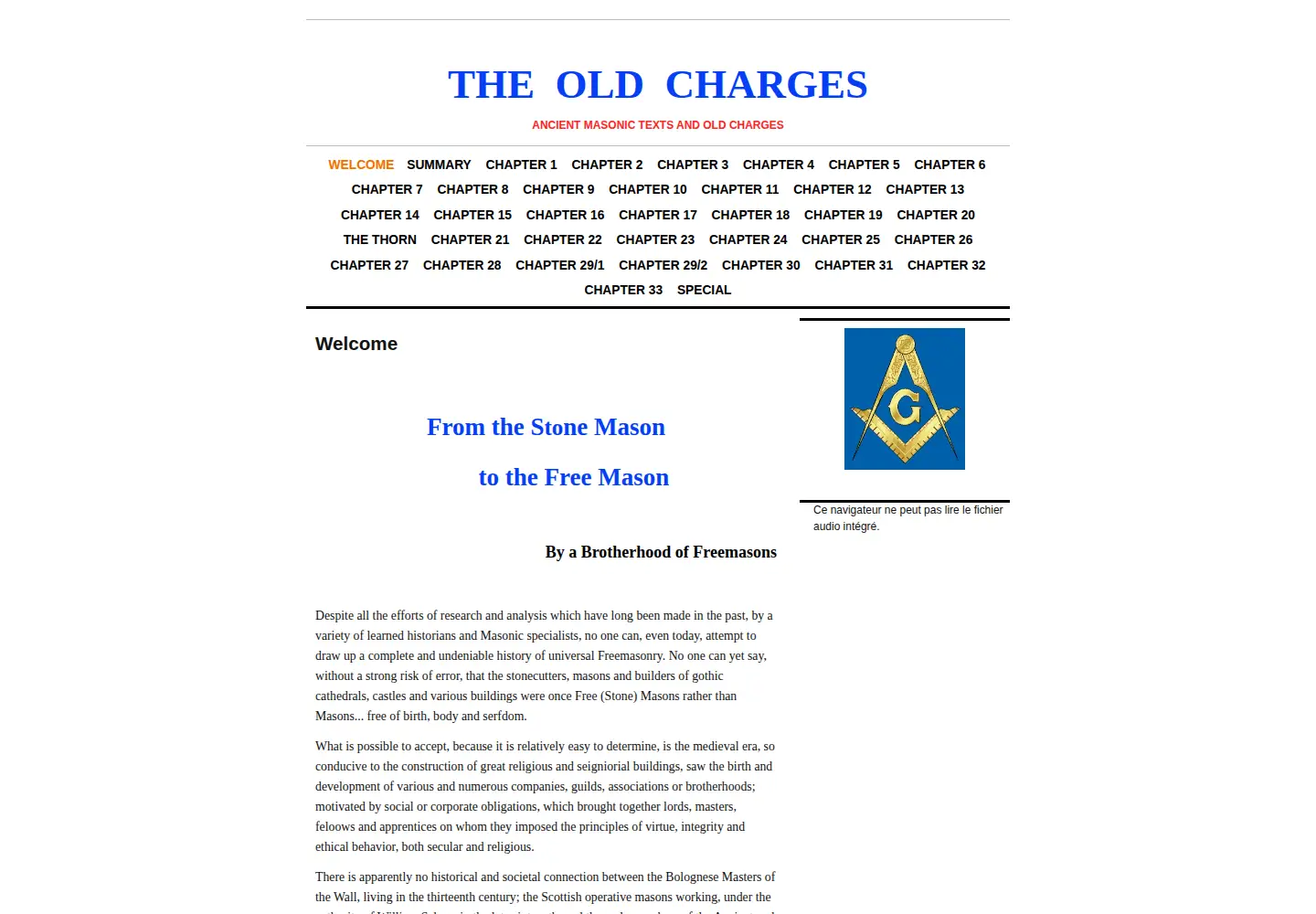 Captured homepage of theoldcharges.com in the current scan