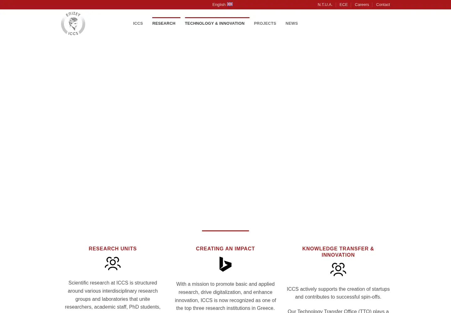 Screenshot of iccs.gr