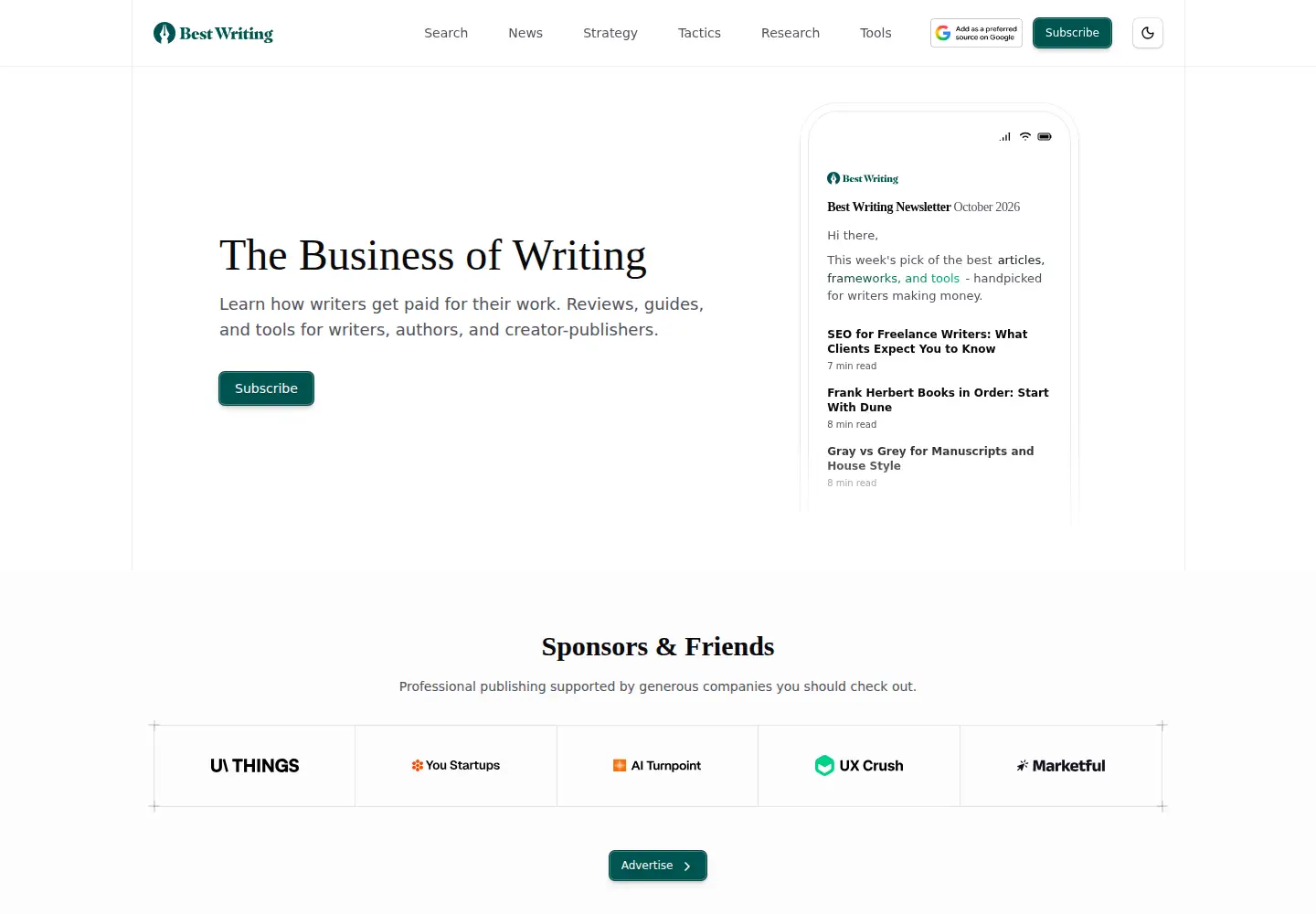 Screenshot of bestwriting.com