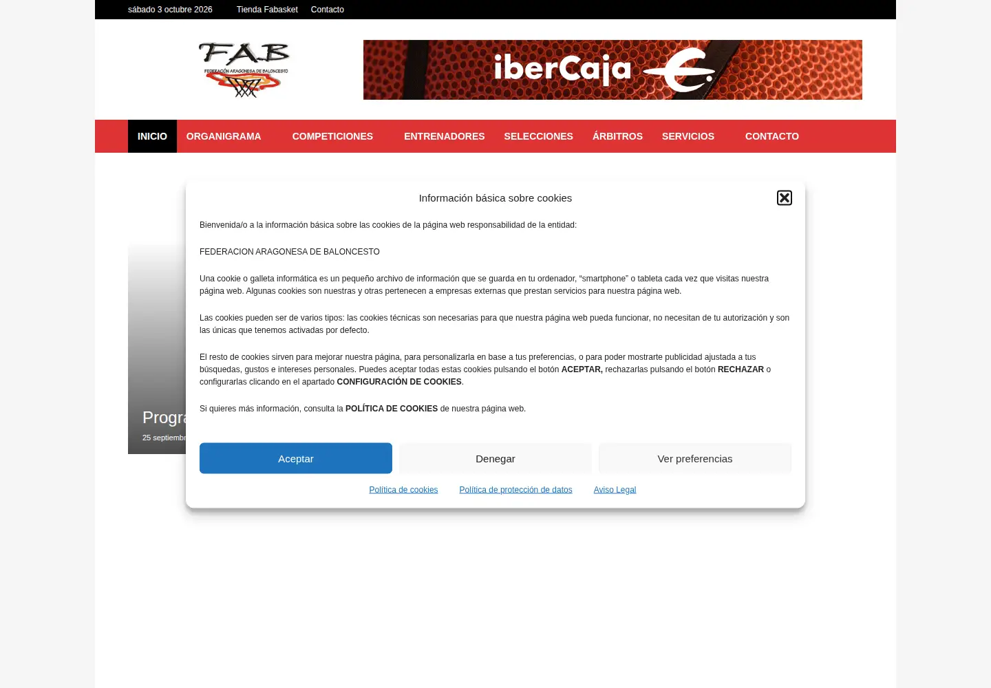 Screenshot of fabasket.com