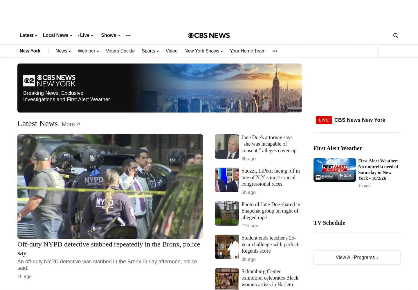 Screenshot of wcbstv.com
