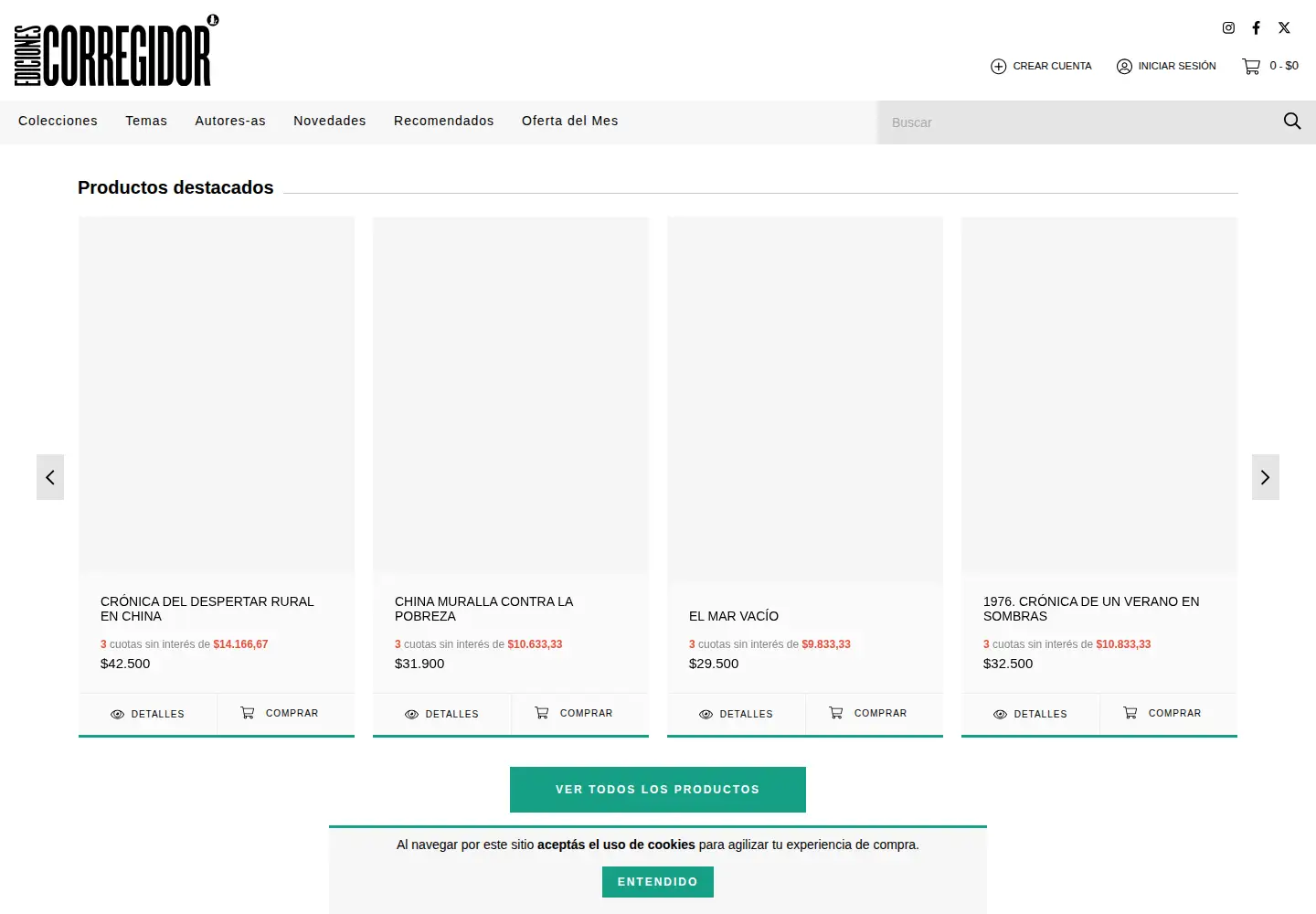 Screenshot of corregidor.com
