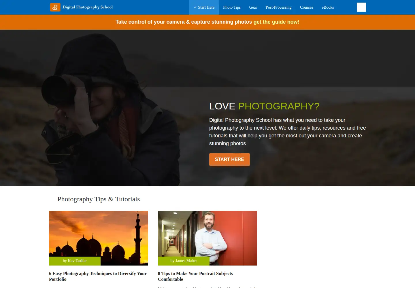 Screenshot of digital-photography-school.com