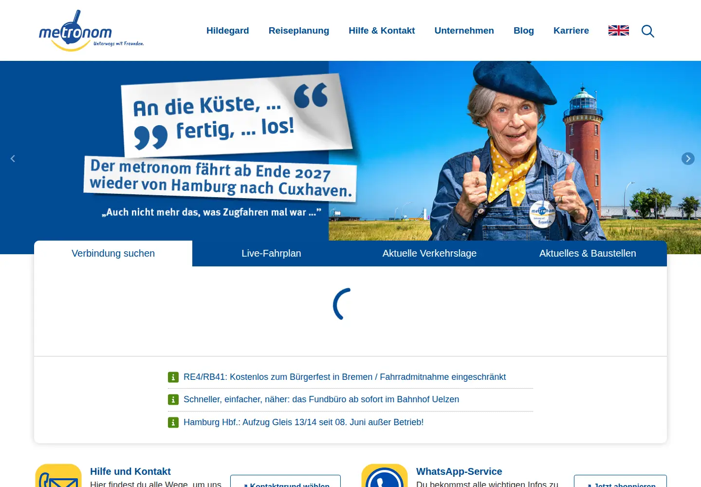Screenshot of der-metronom.de