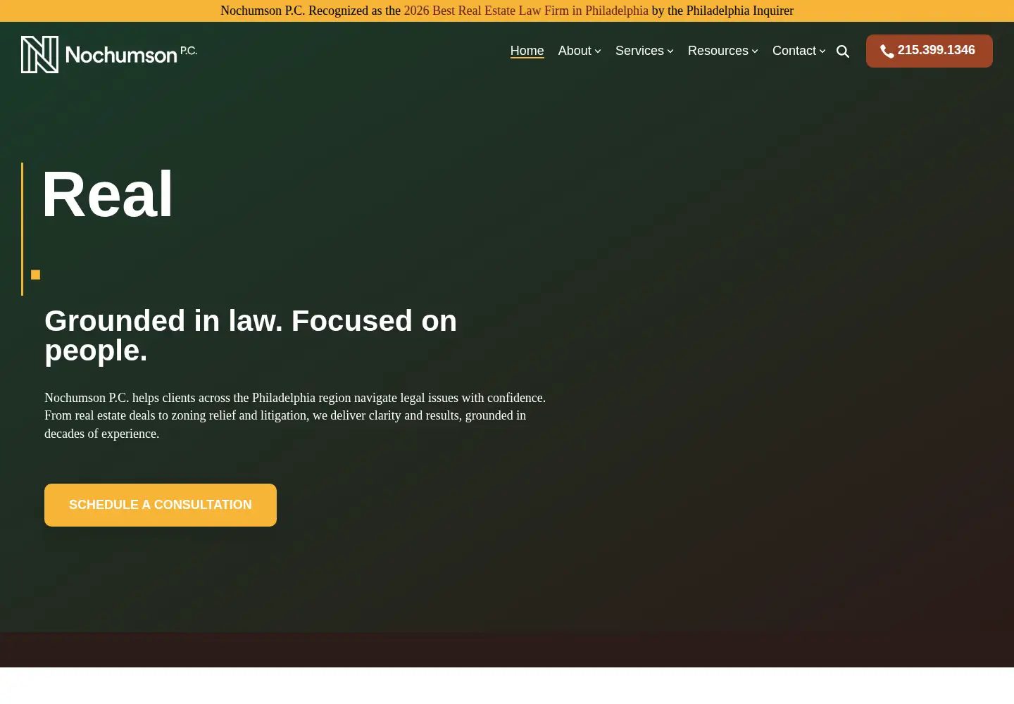 Screenshot of nochumson.com