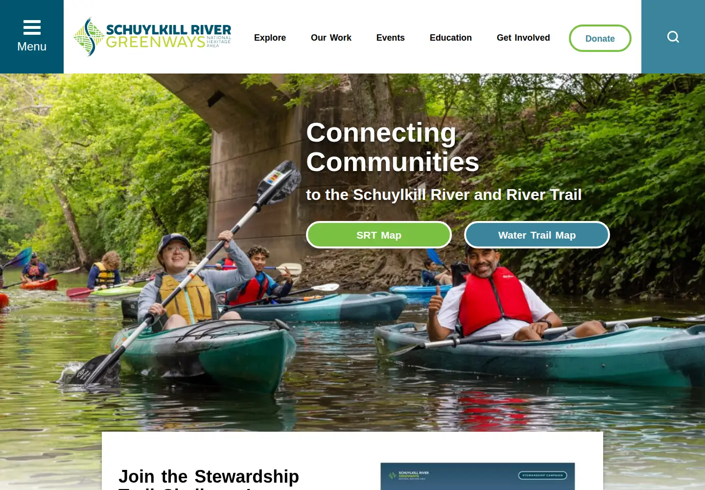 Screenshot of schuylkillriver.org