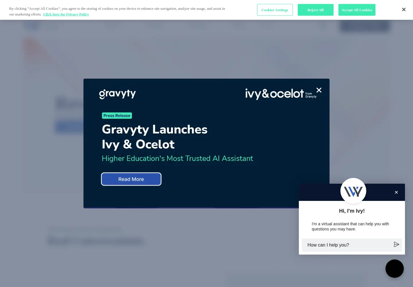 Screenshot of ivy.ai