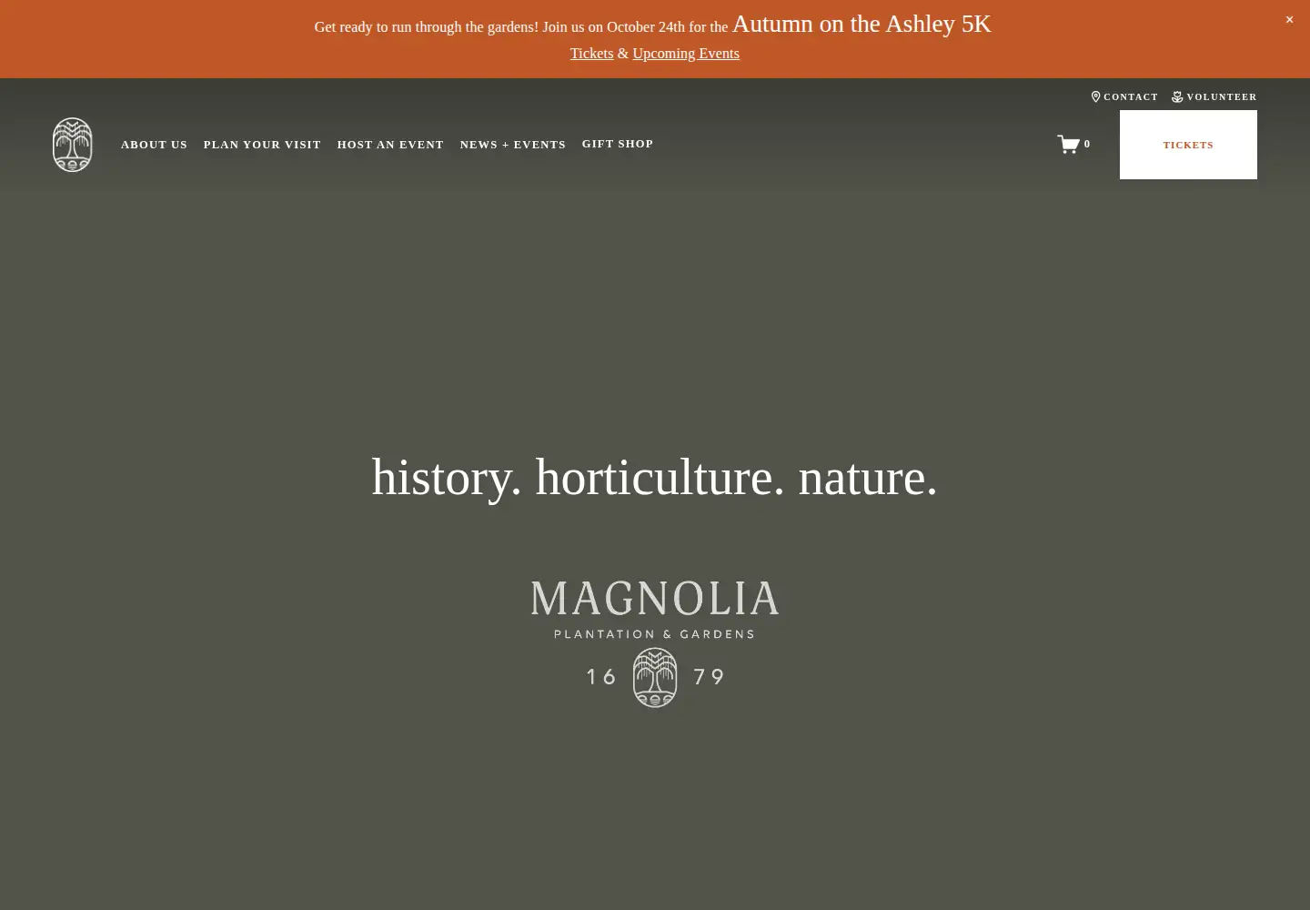 Screenshot of magnoliaplantation.com