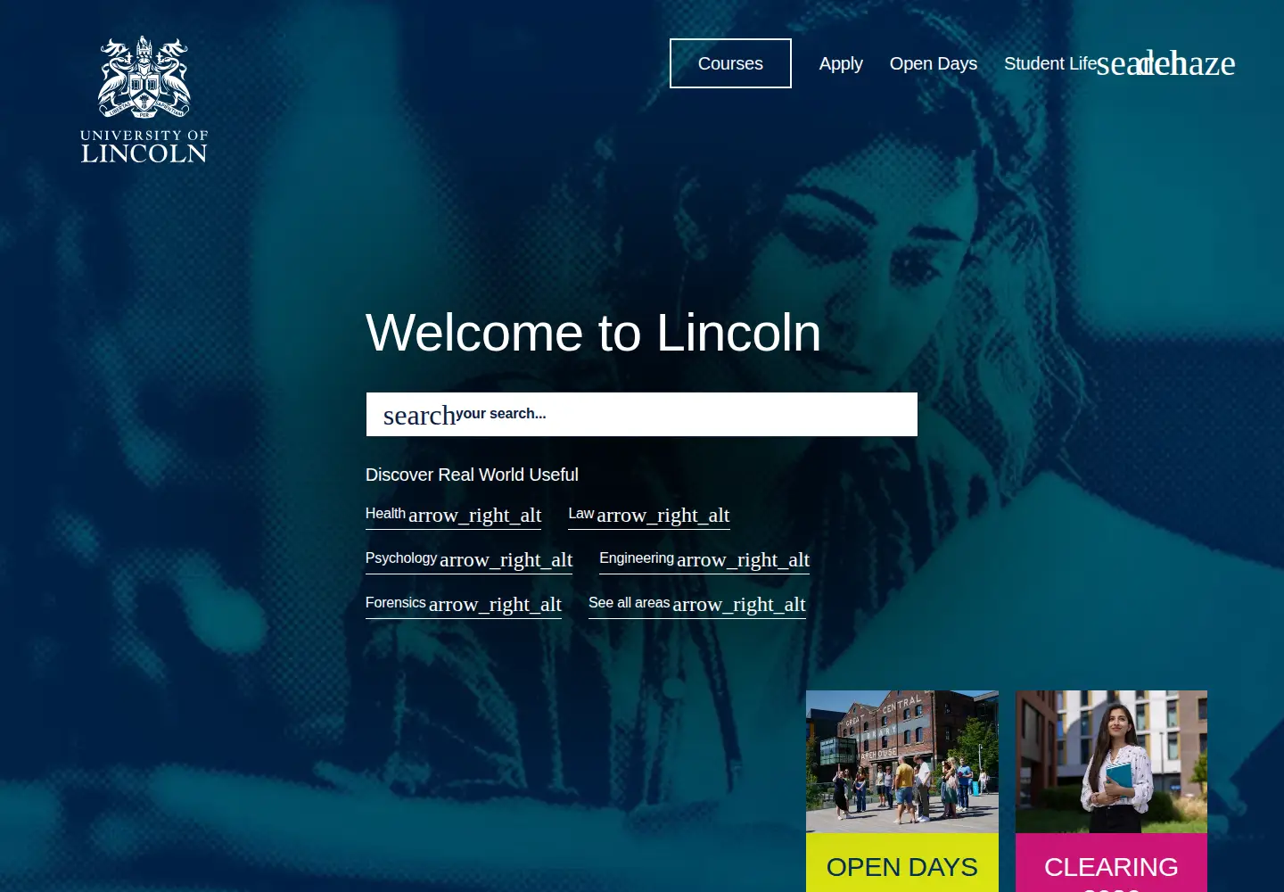 Screenshot of lincoln.ac.uk