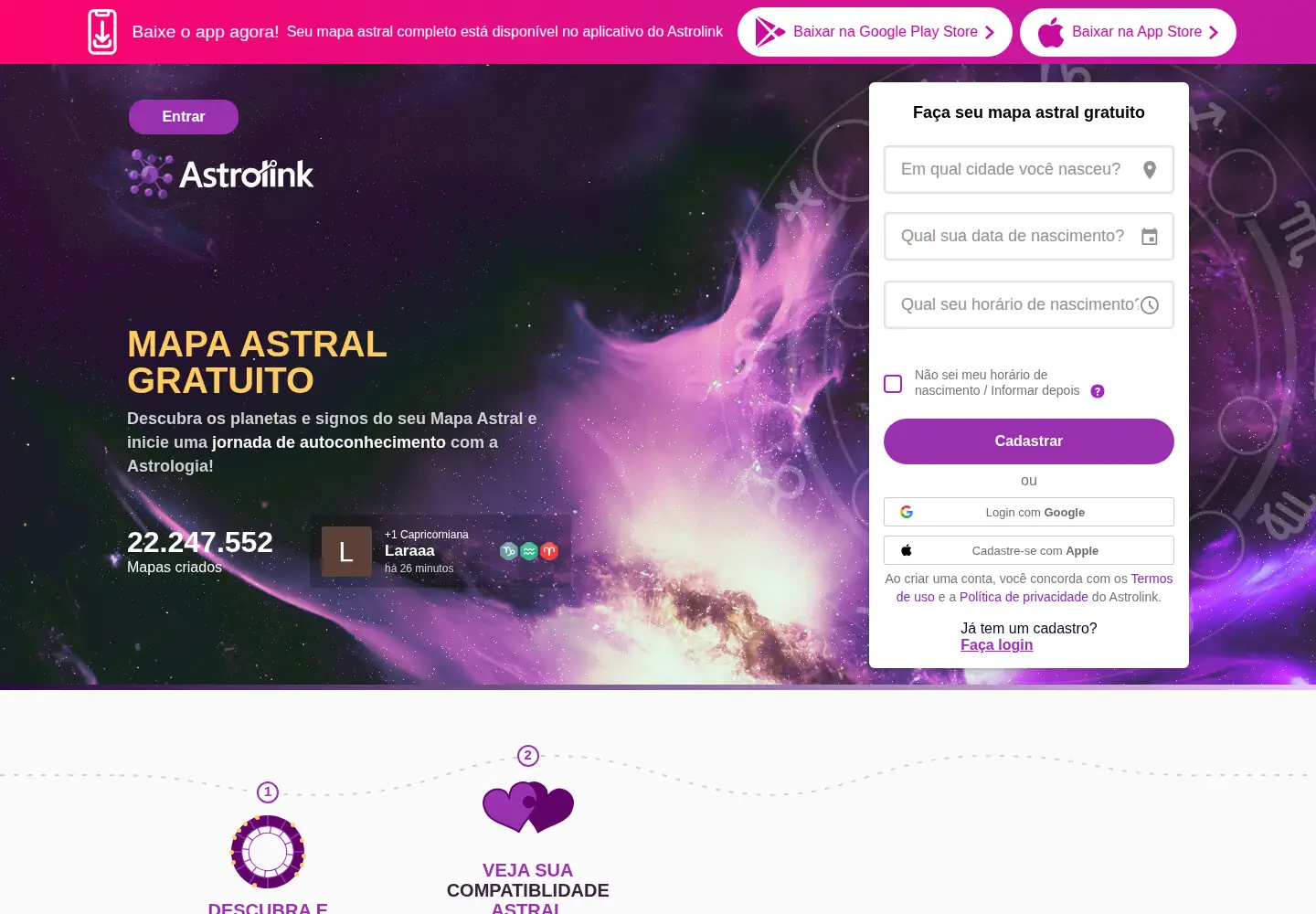 Screenshot of astrolink.com.br