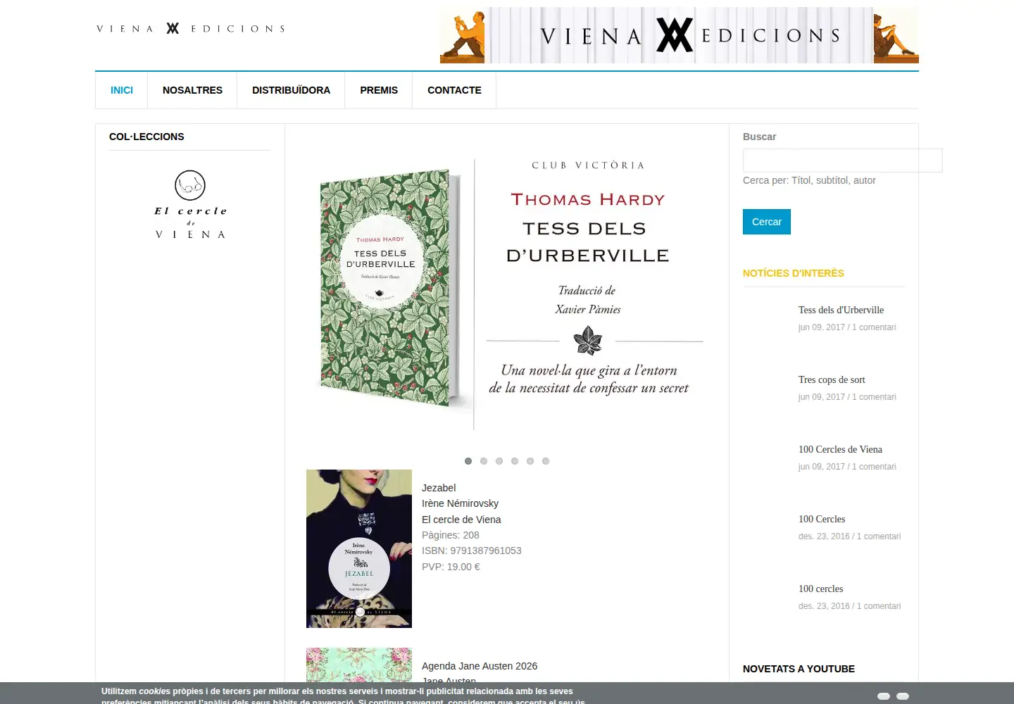 Captured homepage of vienaedicions.com in the current scan