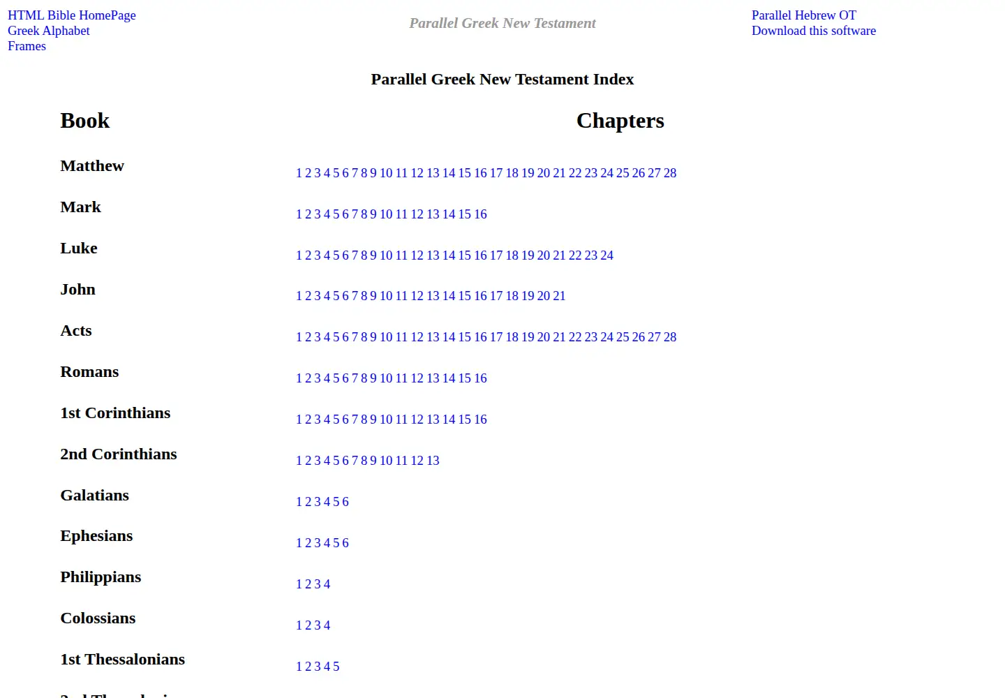 Screenshot of greeknewtestament.com