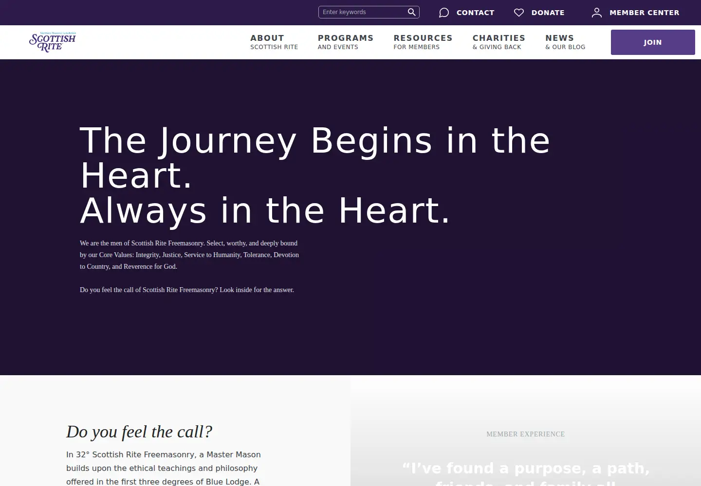 Captured homepage of supremecouncil.org in the current scan