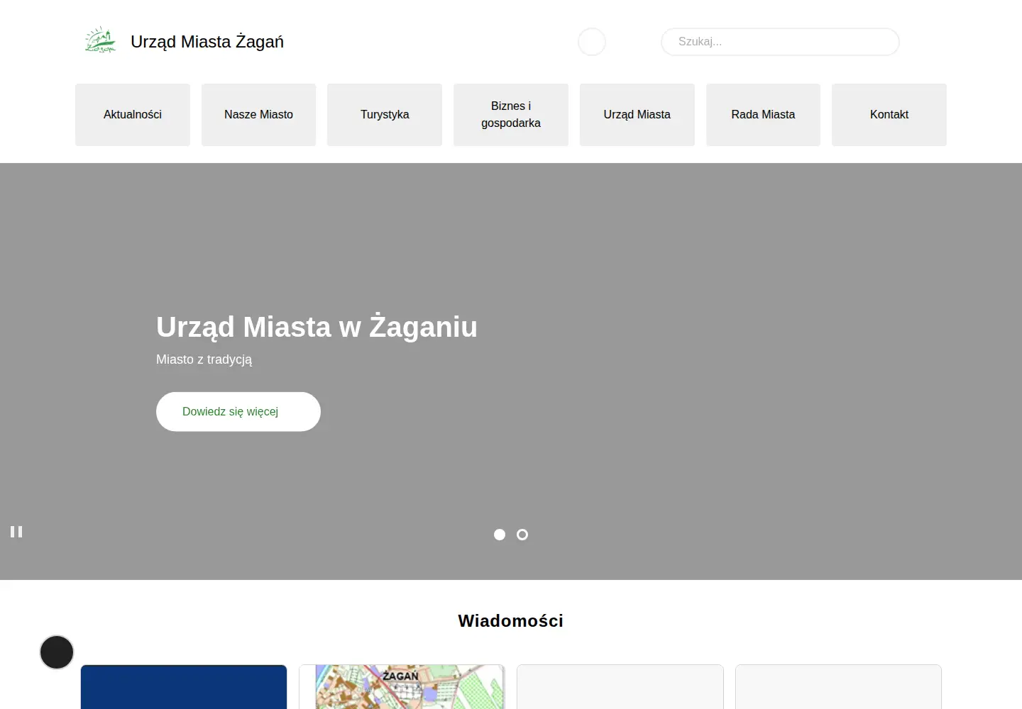 Screenshot of um.zagan.pl