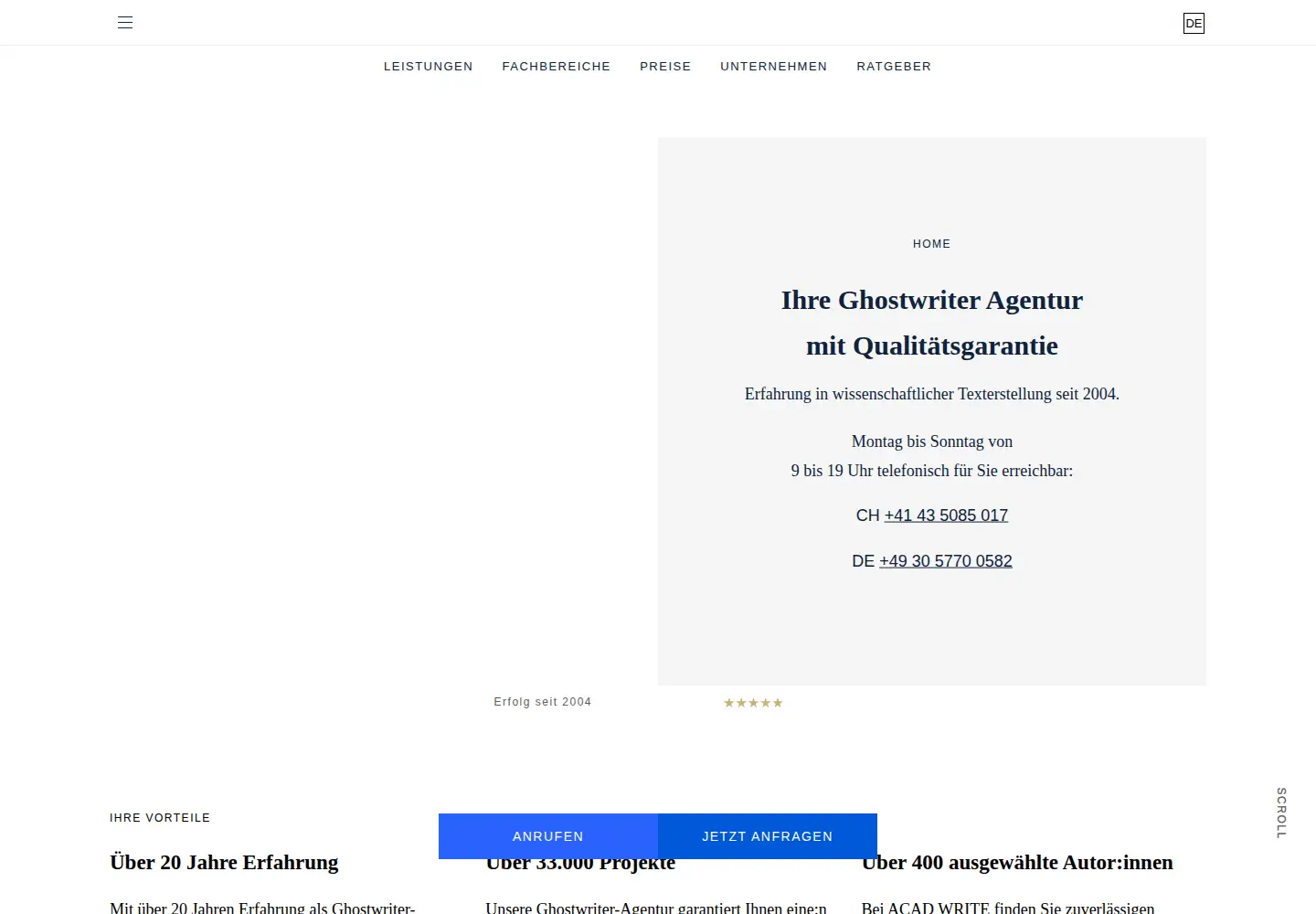 Screenshot of acad-write.com