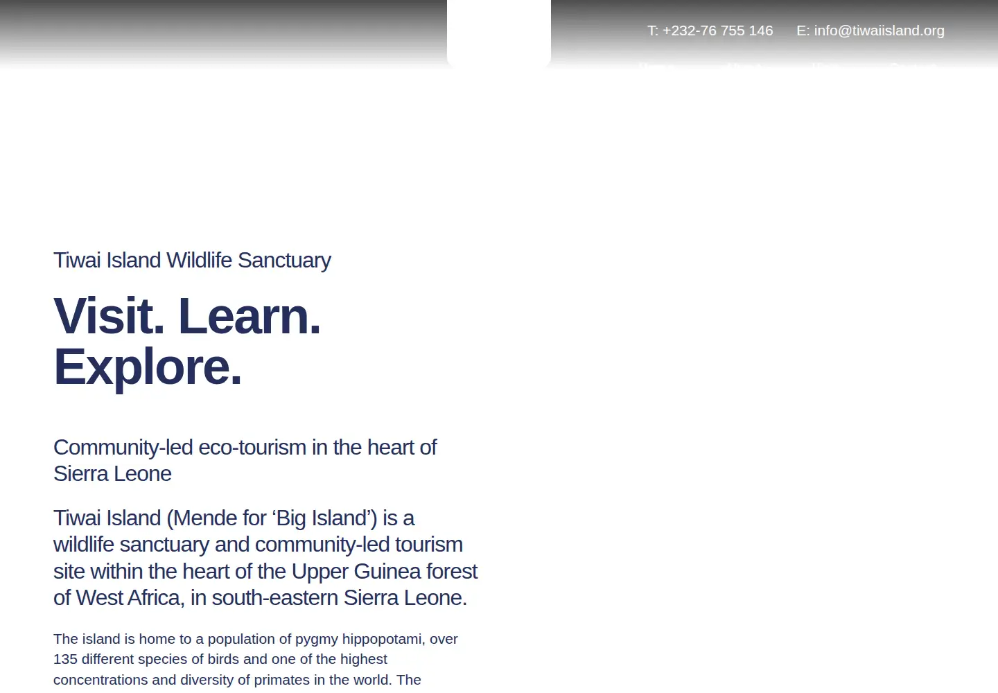 Screenshot of tiwaiisland.org