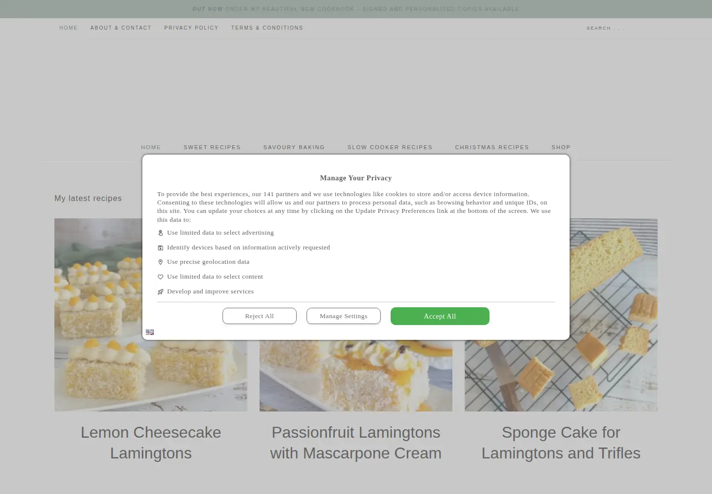 Screenshot of justamumnz.com