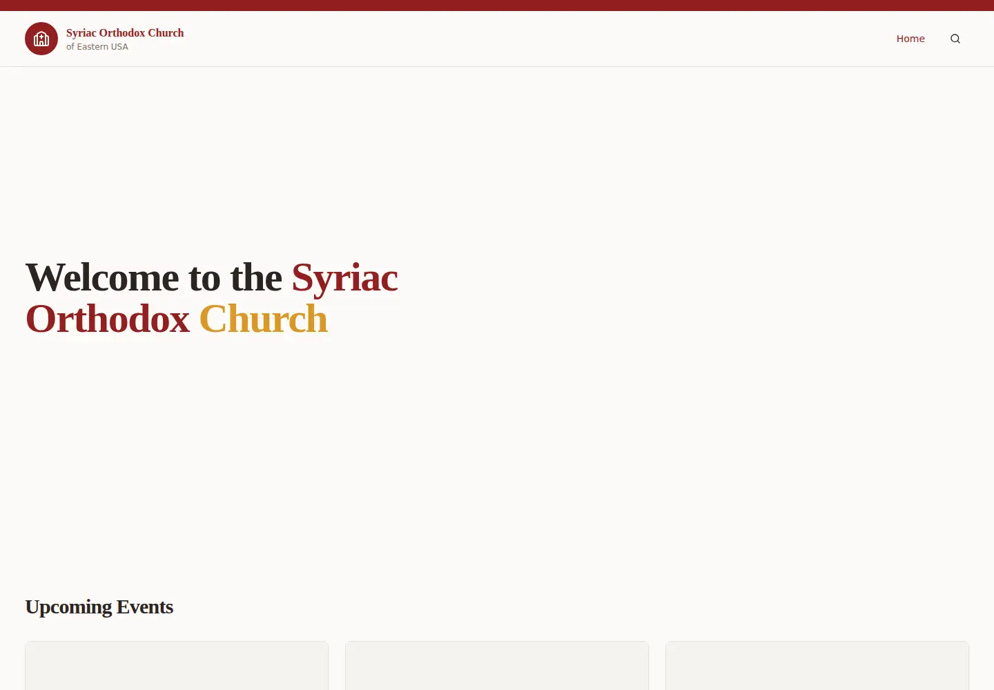 Captured homepage of syrianorthodoxchurch.org in the current scan