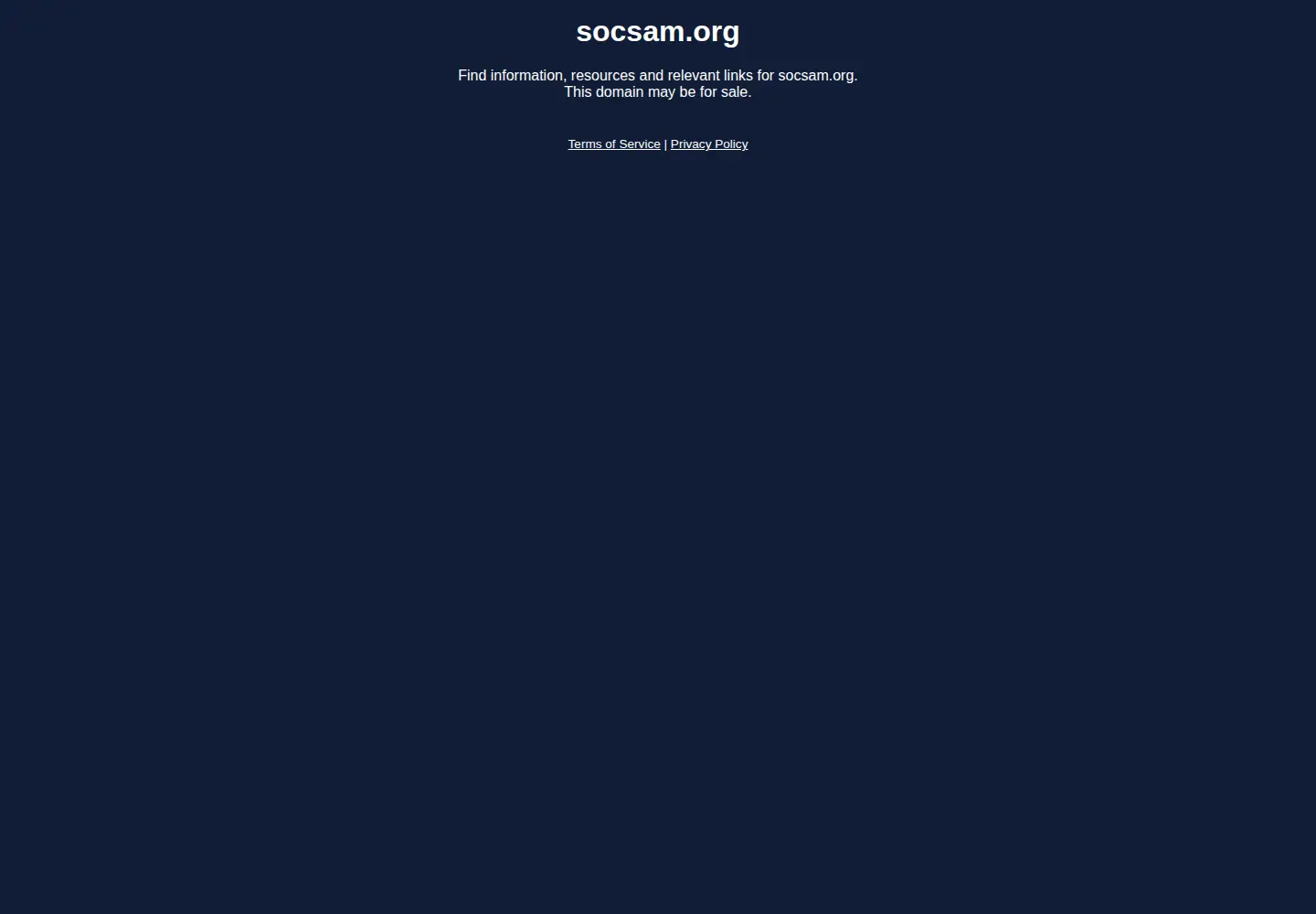 Screenshot of socsam.org