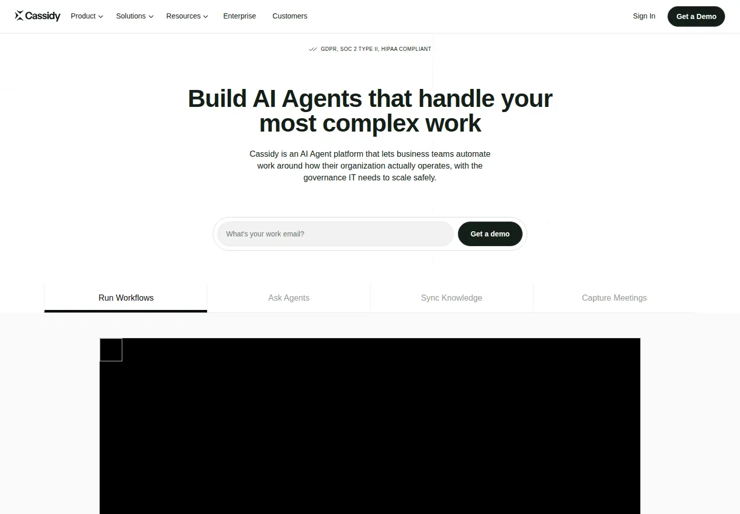Screenshot of cassidyai.com