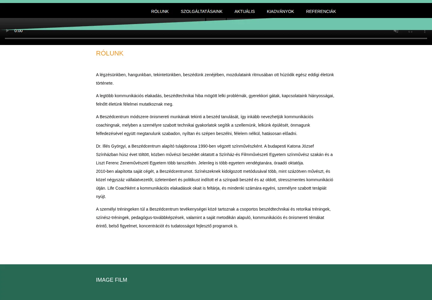 Screenshot of beszed.hu