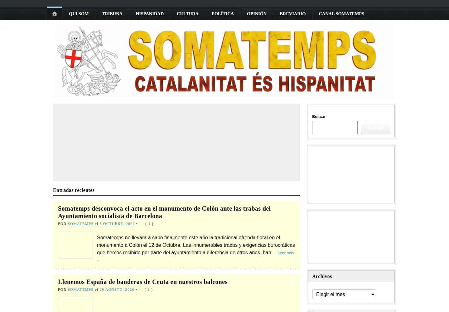 Captured homepage of somatemps.me in the current scan
