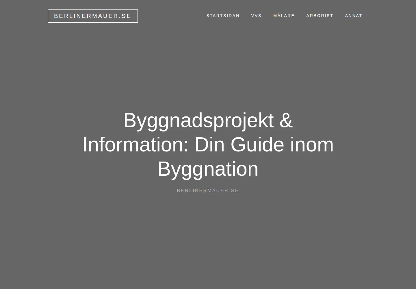 Screenshot of berlinermauer.se