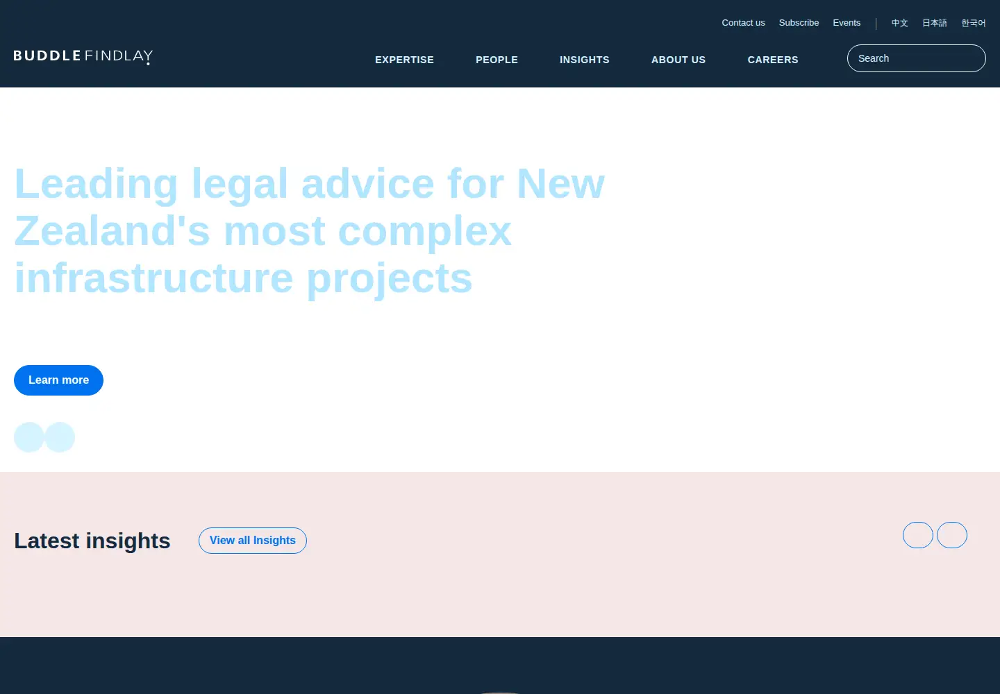 Screenshot of buddlefindlay.com